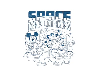 Space Explorers Mouse And Friends Png Svg, Svg For Cricut, Mouse And Friends Space Svg Png, Astronaut Mickey Png, Family Vacation Png