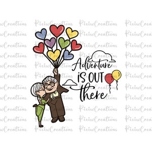 Up Svg, Up Png, Adventure is Out There Png Svg, Carl Fredricksen Russell Dug, Kevin House Balloons, Digital Download