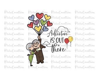 Up Svg, Up Png, Adventure is Out There Png Svg, Carl Fredricksen Russell Dug, Kevin House Balloons, Digital Download