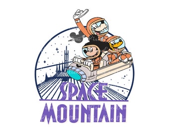 Mouse And Friends Space Mountain Png, Space Mountain Png, Retro Mouse Png, Astronaut Mickey Png, Mickey Shirt Png, Family Trip Png, Only Png