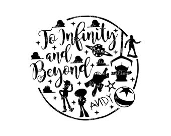 Toy Story SVG, Toy Story Cricut Svg, Silhouette di Toy Story, Toy Story Cricut, Toy Story Png, Compleanno di Toy Story, Woody Svg