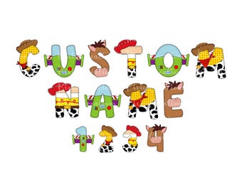 Toy Story Custom Name PNG, Personalized Name Png, Custom Name Family Trip, Toy Story Birthday Shirt, Toy Story Font, Editable Toy Story Png