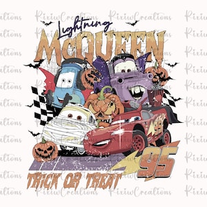 Retro Blitz Auto svg, Halloween Autos Png, Halloween Png, McQueen Halloween Png, Süßes oder Saures Png, Spooky Vibes Png, Herbst Png