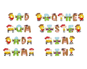 Toy Stoy Png, Toy Story Family Vacation Svg, Toy Story Family Matching Png, Toy Story Dad, Mom, Brother, Mama, Mini, Dada, Mimi, Sister Svg