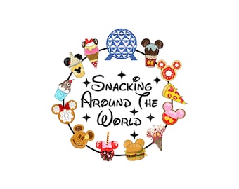 Snacking Around The World Png Svg, Drinks And Foods Png, Snackgoal Svg, Snack Vacation Png, Vacay Mode Svg, Magical Kingdom Svg
