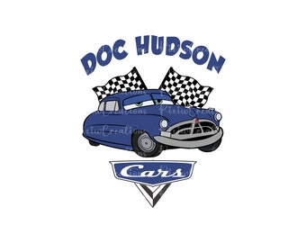 Coches Png Svg, Doc Hudson Png, Svg para Cricut, Doc Hudson Svg, Diseño de sublimación de coches Png, Archivo digital
