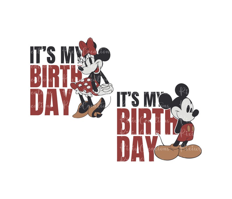 Mimsy Bithday Retro Mouse It's My Birthday Png, Mouse Birthday Png, Happy Birthday ...