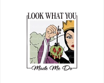 Look What You Made Me Do png, Evil Queen png, Villain png, Snow White Png, Ursula Png Vacation png, Magical Place on Earth Gift