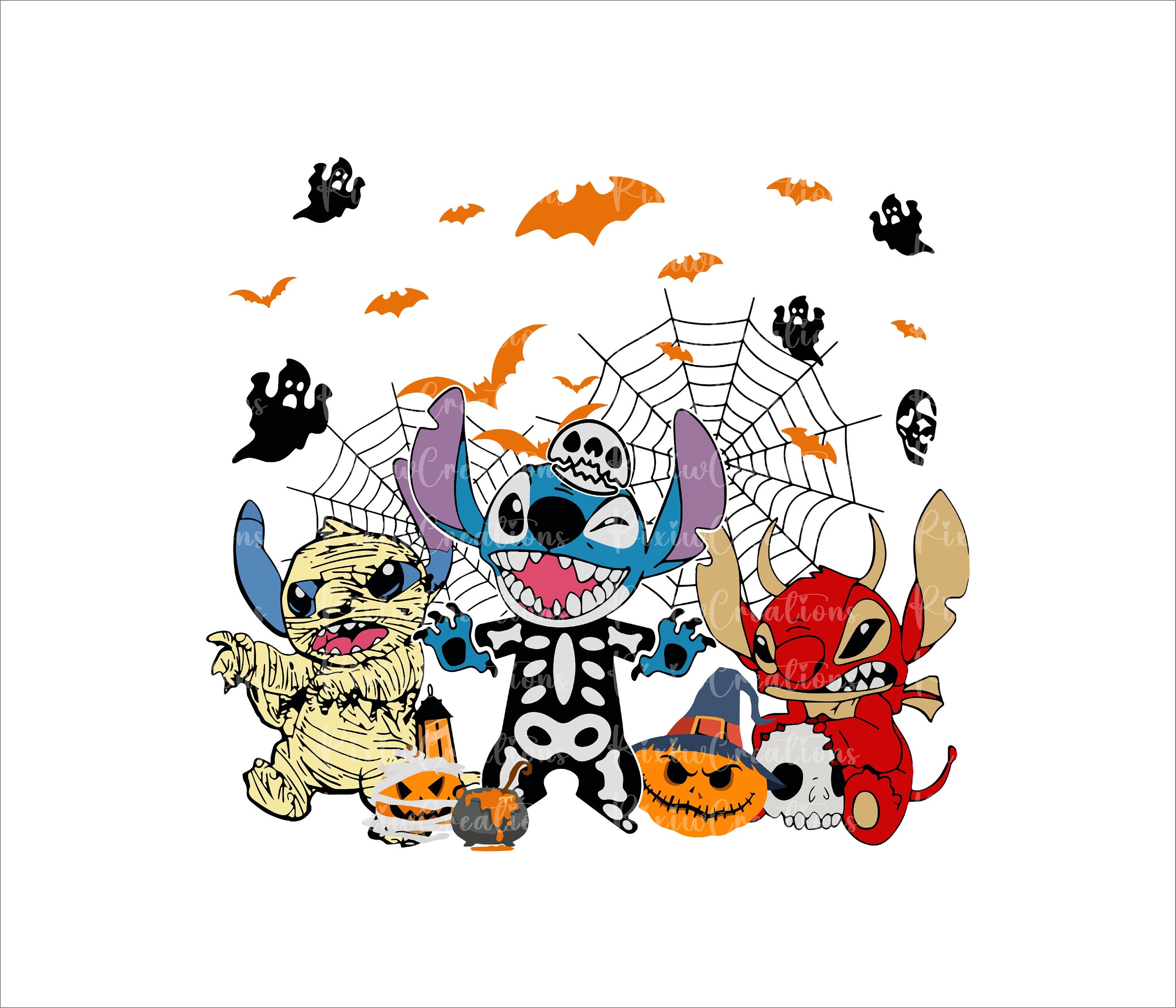 スティッチ ハロウィン Png SVG、スティッチ ミイラ ハロウィン