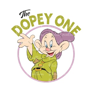 Dopey One Png, Seven Dwarfs Png, Snow White Png, Princesses Png, Retro Princess Png, Vacay Mode Png, Family Trip Png, Magical Kingdom Png