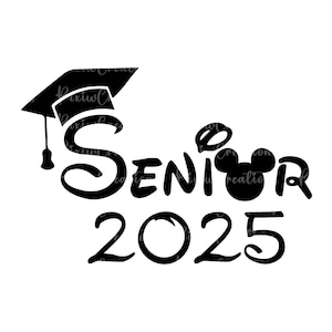 Svg senior 2025, remise des diplômes Senior 2025 Png, voyage de remise des diplômes 2025 Svg, fichiers Svg et png pour sublimation Cricut, fichier numérique