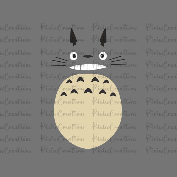 Ghibli Totoro Costume Png, Ghibli Totoro Costume Svg, Ghibli Totoro Svg, Ghibli Totoro Png, Totoro Svg, Totoro Png, Digital File