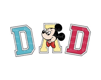 Mouse Dad Png, Mouse Dad Svg, Svg For Cricut Sublimation, Father's Day Svg, Father's Day Png, Family Vacation Svg, Family Trip Png