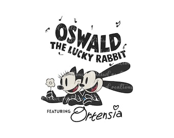 Oswald Png, Oswald The Lucky Rabbit Png, Oswald Shirt Png, Oswald Sublimation, Rabbit Png, Family Vacation Png, Digital File, Only Png