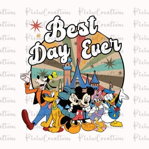 Retro Family Vacation Svg, Best Day Ever Svg, Retro Family Trip Png, Vacay Mode Png, Magical Kingdom Png, Only Png