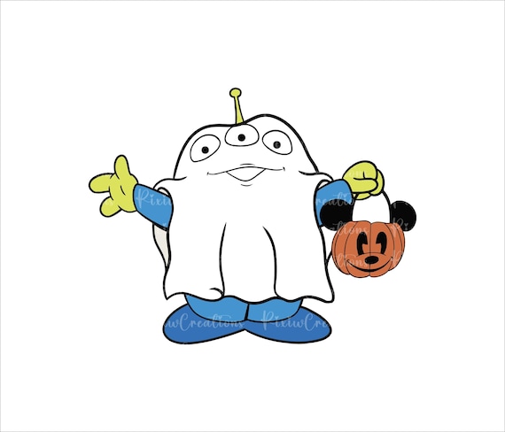 Toy Story Alien Halloween Png, Spooky Alien Svg, Ghost Alien Png, Trick Or  Treat Svg, Spooky Vibes Png, Toy Story Halloween Png