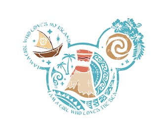 Mickey Ears Moana Png, Retro Moana Png, Moana Png, Moana Shirt Png, Instant Download, Digital File, Only Png