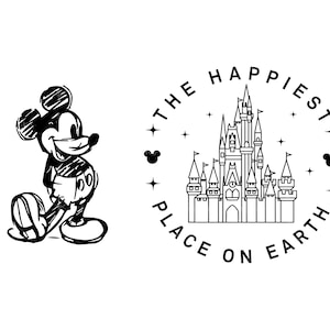 Happiest Place On Earth Png, Magical Castle Svg, Svg For Cricut, Magic Kingdom Png, Family Vacation Png Svg, Mouse Png, Family Shirt Png