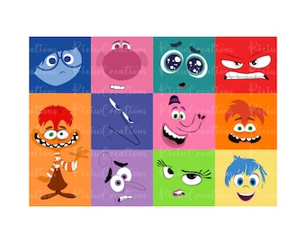 Inside Out 2 Character Face Svg Png, Inside Out Shirt Png, Svg For Cut, Inside Out 2 Halloween Costume Png, Inside Out 2 Halloween Svg