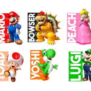 Super Mario Kart Png, Super Mario Png, Mario Family Matching Png, Bundle Mario Png, Super Mario Bros Png, Chemise Mario Png, Png uniquement