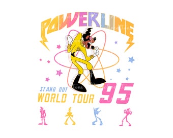 Powerline Stand Out World Tour 95 Png, Powerline Png, Movie Png, Powerline Clipart, Powerline Shirt Png, Digital File, Only Png
