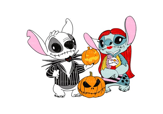 スティッチとエンジェルのハロウィン Png SVG、スティッチのハロウィン