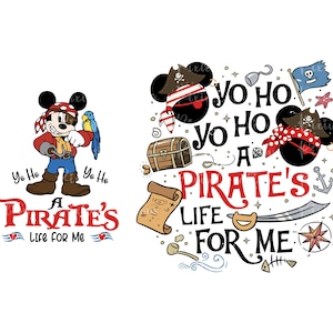 Yo Ho Yo Ho Svg, Pirate&#39;s Life For Me Png, Mouse Pirate Png, Cruise Trip Png, Family Trip Png, Vacay Mode Png Png, Family Shirt Trip Png