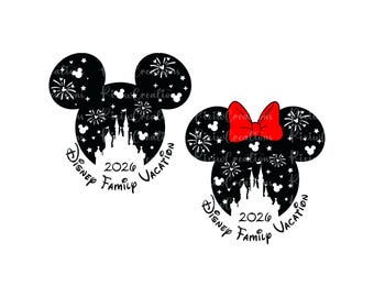 Muis en vrienden Png Svg, familie-uitje 2026 png, Svg voor Cricut, familievakantie 2026 Svg, Friend Squad 2026 Svg, Vacay-modus 2026 png
