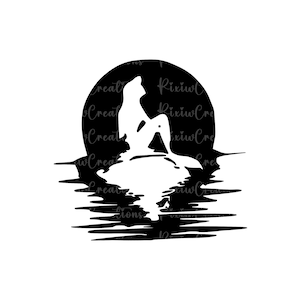 Ariel Png, Sirenita Png, Ariel Svg, Cricut Svg, Sirena Clipart, Sirenita Png, Princesa Png, Descarga Instantánea, Archivo Digital