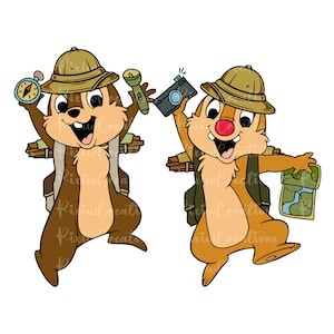 Double Trouble Safari Png, Family Vacation Png, Png Files For Sublimation, Chip n Dale Safari Png, Family Matching Png