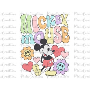 Retro Mickey & Company PNG, Family Vacation png, Family Trip Png, Vacay Mode Png, Magic Kingdom Png, Mickey Png, Mouse Png, Digital File