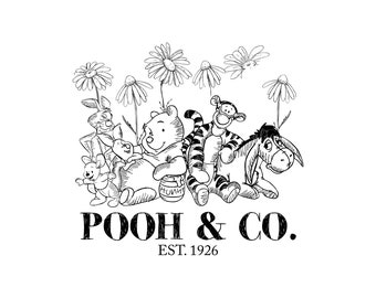 Retro Winnie The Pooh Png, Winnie The Pooh Svg, Winnie The Pooh Sublimation, Family Vacation Png, Family Trip Svg, Vacay Mode