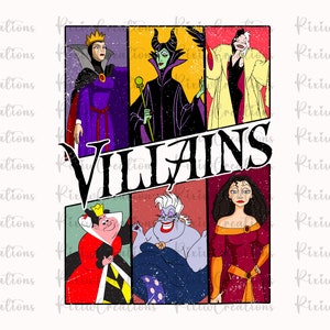 Villain Svg, Villains Sublimation Design, Villains Png, Maleficent Svg, Evil Queen Svg, Ursula Svg, Instant Download