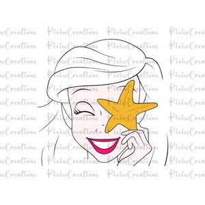 The Little Mermaid Princess Ariel Svg, Princess Ariel Svg, Princess Ariel Png, Princess Svg, Princess Png, Digital File, Instant Download