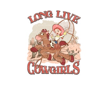 Niech Żyją Cowgirls Png, Toy Story Png, Retro Toy Story Png, Jessie Png, Koszulka Toy Story Png, Cowgirls Png, Tylko Png, Plik Cyfrowy