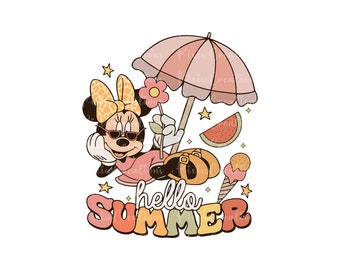 Mouse Summer Png, Summer Time Png, Summer Vibe Png, Magical Summer Png, Sublimation Design Png, Beach Png, Digital File