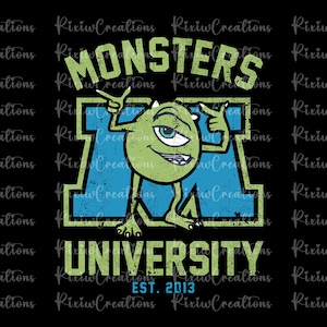 Monsters University Svg, Monsters University Png, Monsters University, Digital File, Svg, Sublimation Design, Monsters University