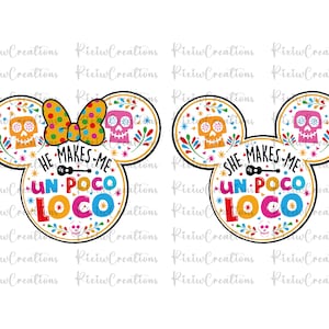 Valentine&#39;s Day Svg Png, Un Poco Loco Svg Png, Couple Svg Png, Matching Svg, Couple Svg, Couple Png, Valentine&#39;s Day Cricut Svg, Couple Svg