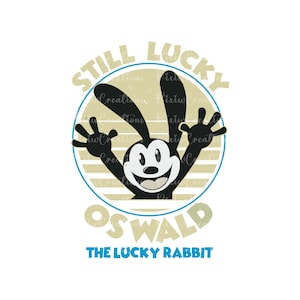 Oswald Png, Oswald The Lucky Rabbit Png, Oswald Shirt Png, Oswald Sublimation, Rabbit Png, Family Vacation Png, Digital File, Only Png