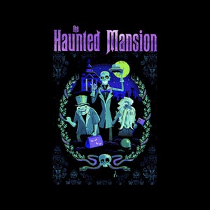 Haunted Mansion Shirt, Haunted Mansion Png, Halloween Png zwarn, Haunted Mansion Sublimation Design, Instant Download