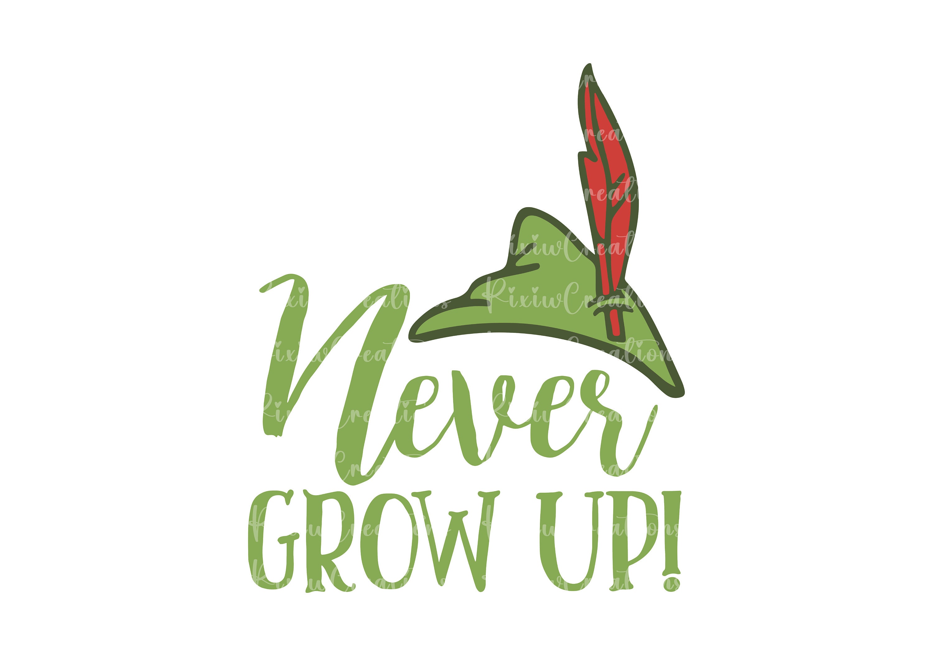 Disney Donna Peter Pan Never Grow Up Maglietta
