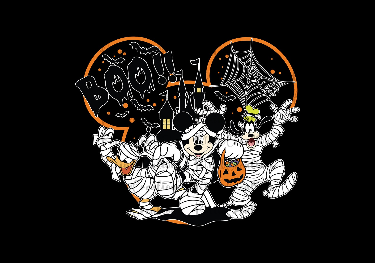 Mummy Boo Mouse and Friends Mummy BOO Halloween Png Svg, Mickey Halloween Png ...