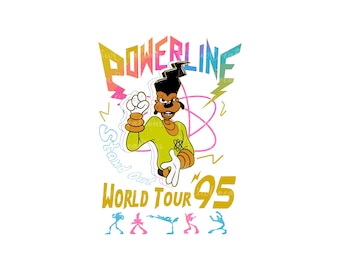 Powerline Stand Out World Tour 95 Png, Powerline Png, Movie Png, Powerline Clipart, Powerline Shirt Png, Digital File, Only Png