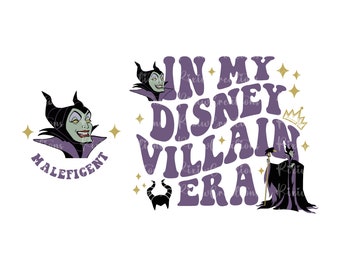 Two-sided Villain Shirt Png, Maleficent Png, In My Villain Era Png, Villain Png, Villain Png Sublimation, Evil Queen Png, Ursula Png