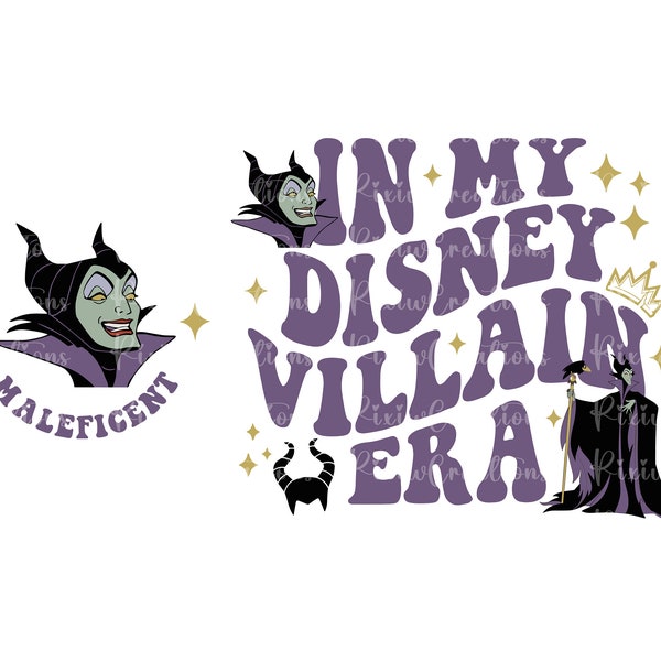 Two-sided Villain Shirt Png, Maleficent Png, In My Villain Era Png, Villain Png, Villain Png Sublimation, Evil Queen Png, Ursula Png