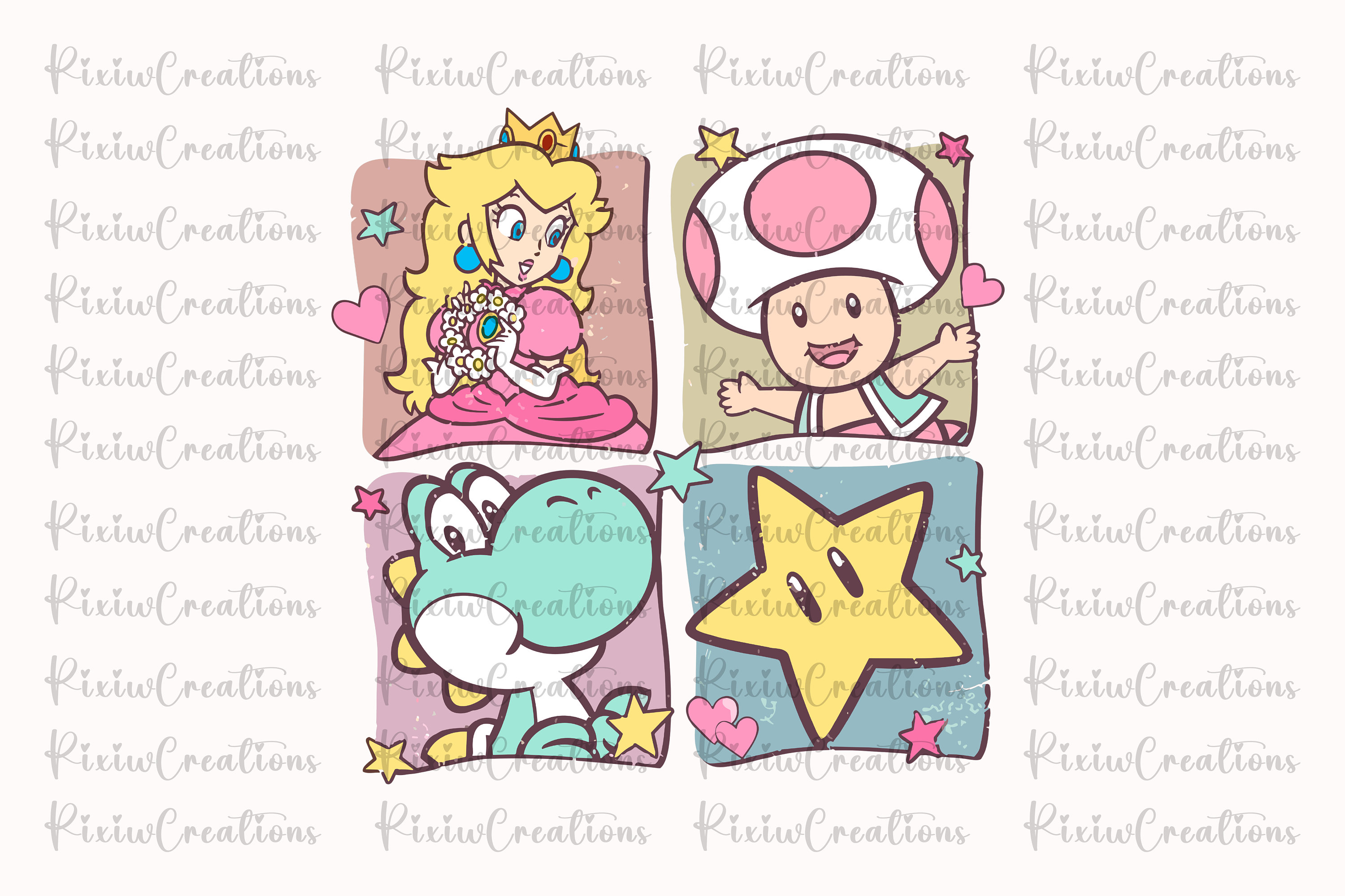 ピーチ姫③ ピーチ姫 SVG、ピーチ姫 PNG、シャツのデザイン、スーパーマリオ SVG
