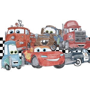 Cars Png, Lightning McQueen Png, Think Fast Cars Png, Png Cars Sublimation Design, Only Png, Digital File, Instant Download