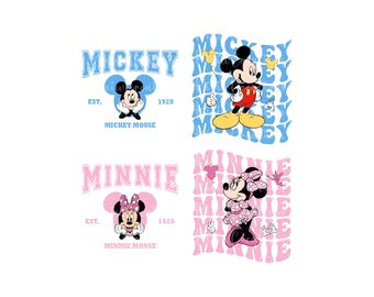 Retro Mickey & Company PNG, Vacaciones familiares png, Viaje familiar Png, Modo Vacay Png, Mickey Png, Ratón Png, Familia de Ratones Png, Archivo Digital