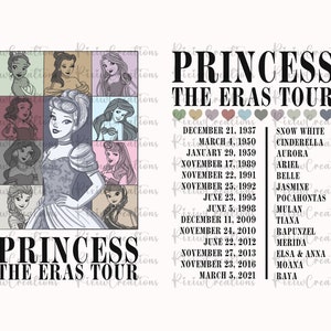 Princess Svg, The Eras Tour Princess PNG, Princess Comfort Color Png, Princess The Eras Tour Svg