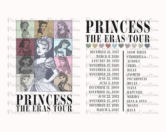 Princess Svg, The Eras Tour Princess PNG, Princess Comfort Color Png, Princess The Eras Tour Svg